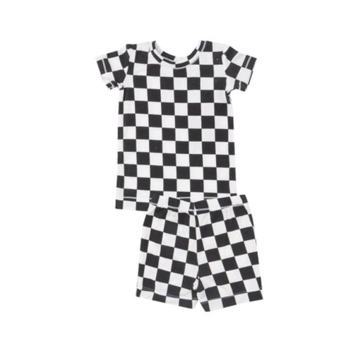 Checkered Two Piece Short Set