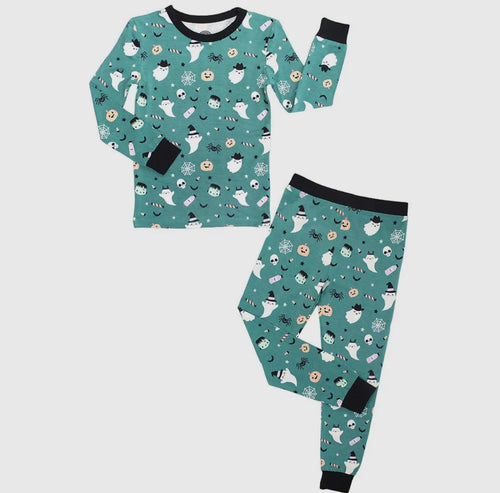 Halloween Boo Crew Ghost Glow in the Dark Boy Pajamas