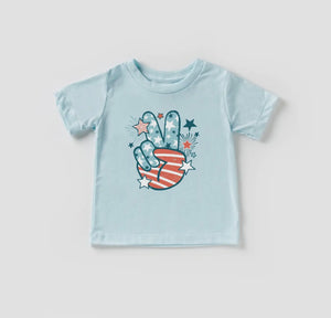 Peace Sign Patriotic 4th of July Shirt